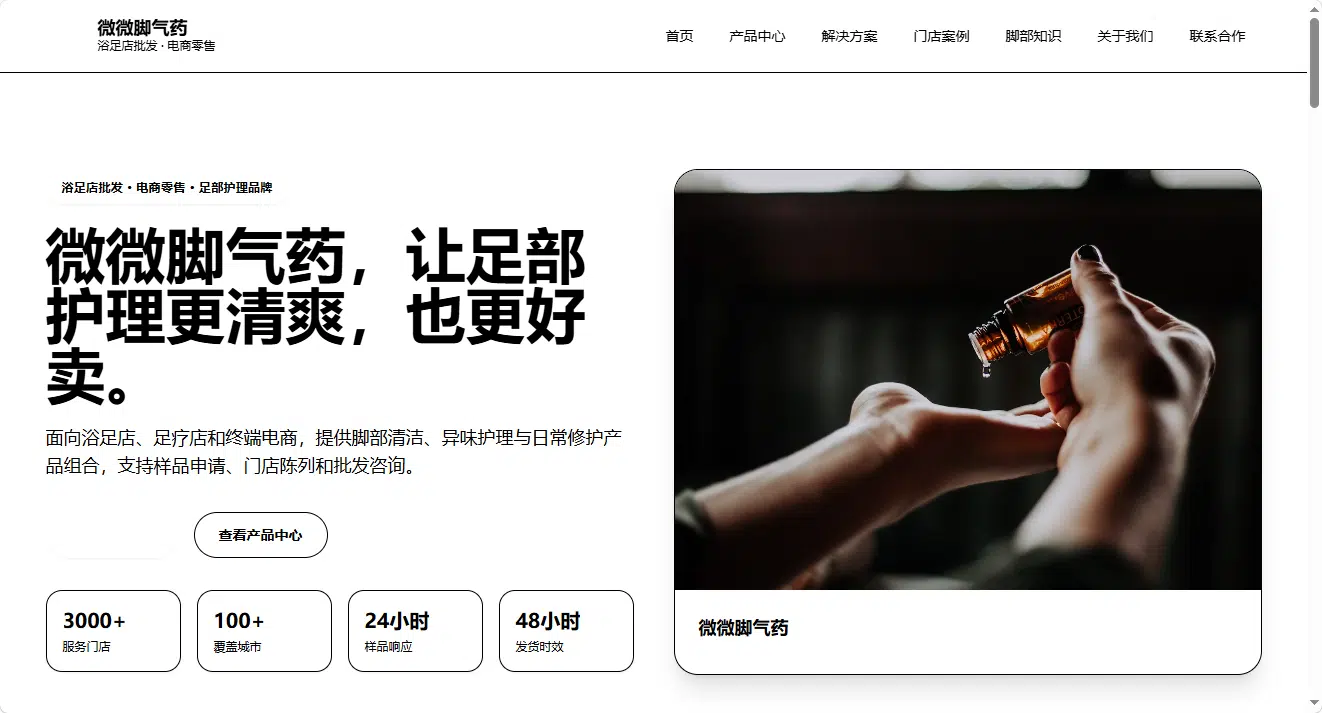 简约产品模板